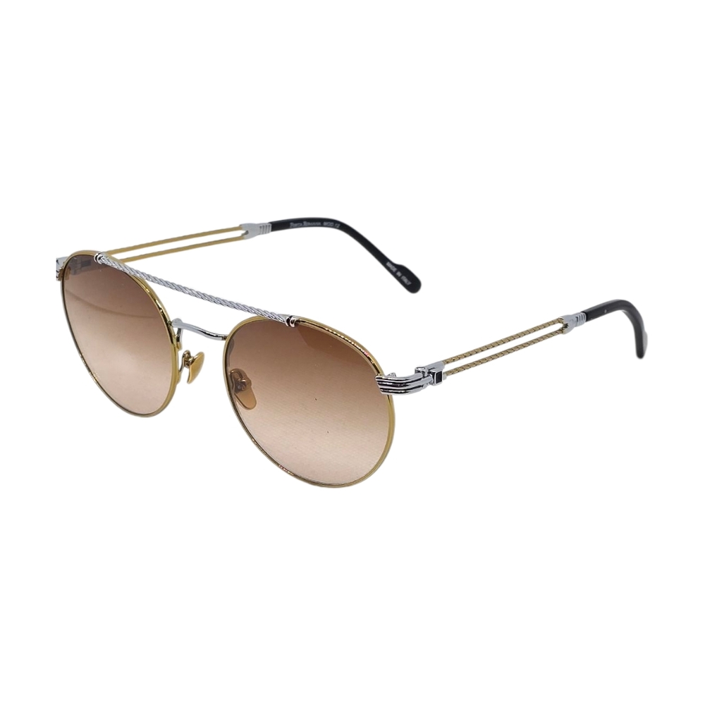 Gold and Silver Aviator Sunglasses